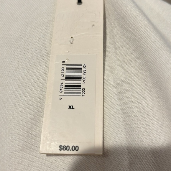 NWT Banana Republic One Shoulder Cotton White Tank Size XL. - Picture 6 of 8